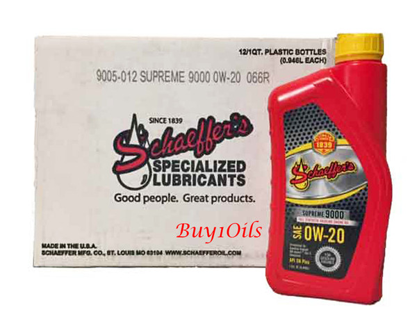 Schaeffer's 9040 Supreme 9000 Synthetic 0W-40 | 12-QTS