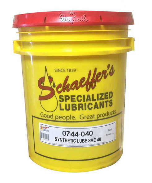 Schaeffer 0744-040 Synthetic Lube SAE 40 (40-Lbs pail)