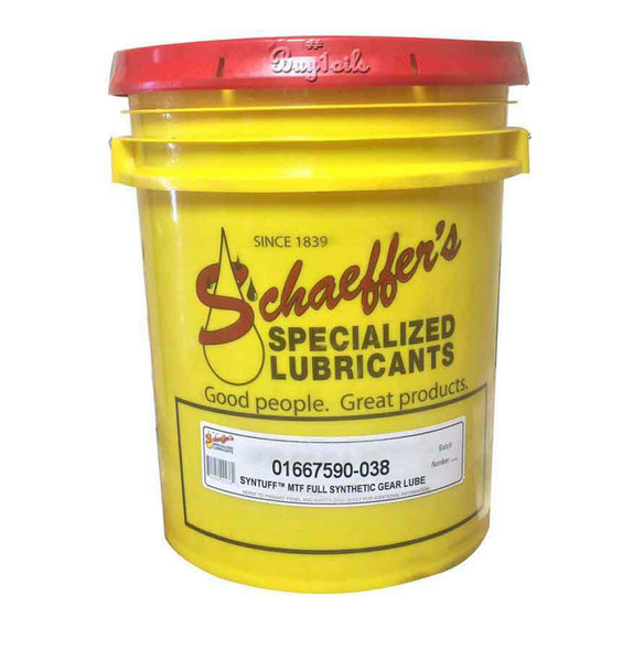 Schaeffer 01667590-038 SynTuff™ MTF Full Synthetic Gear Lube 75W-90 GL-4 (38-lbs)