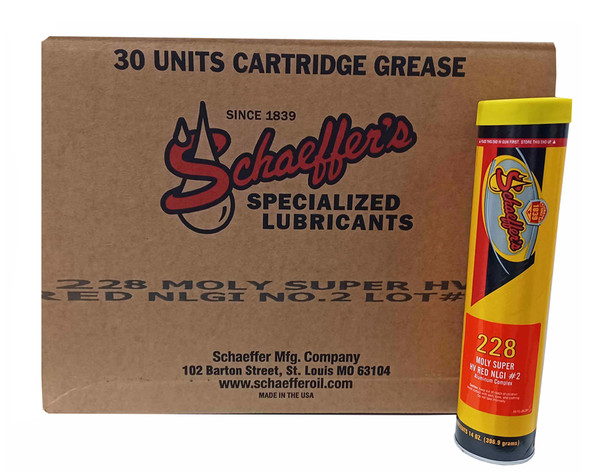 Schaeffer 228-029 Super HV Red Grease NLGI #2 (30-Tubes)