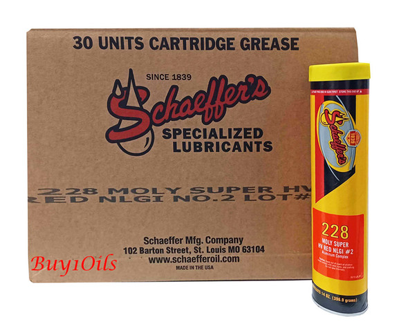Schaeffer 228-029 Super HV Red Grease NLGI #2 (30-Tubes)