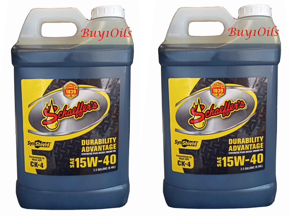 Schaeffer 700CK4-003 SynShield Durability Advantage 15W-40 (2x2.5 Gallons) 