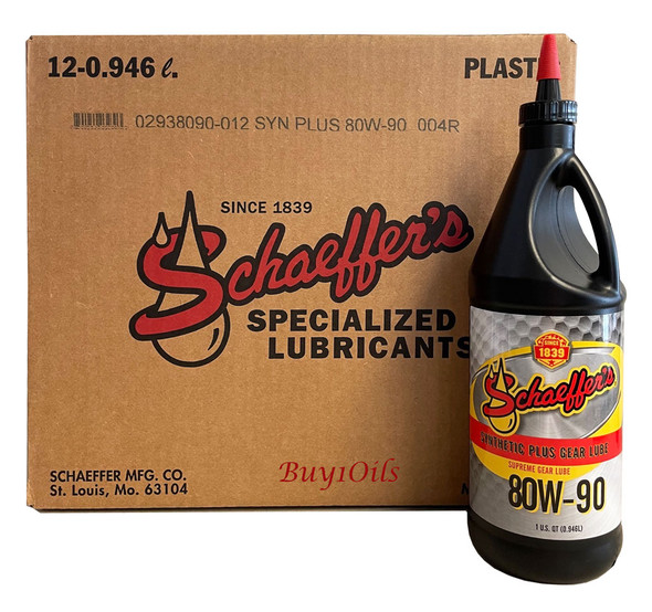 Schaeffer 02938090-012 Supreme Gear Lube 80W-90 (12-Quarts)