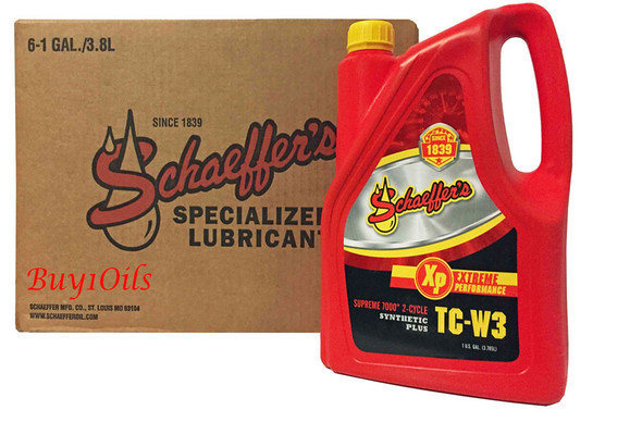 Schaeffer 0706-006 Supreme 7000 Synthetic Plus 2-Cycle Oil TC-W3 (6-Gallons)
