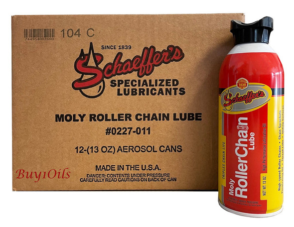 Schaeffer 0227-011 Moly Roller Chain Lube (12-13 oz. Can case) Schaeffer 0227-011 Moly Roller Chain Lube (12-13 oz. Can case)