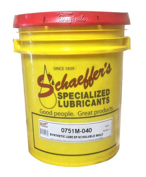 Schaeffer 0751M-040 Synthetic Lube EP w/Soluble Moly  SAE 75W-90 (40-Lbs pail)