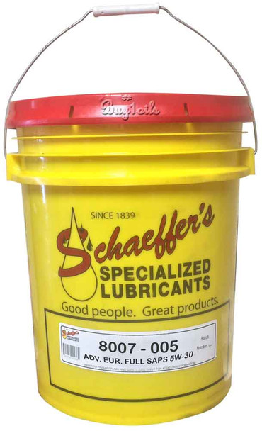 Schaeffer 8007-005 Advanced European Performance Full SAPS 5W-30 (5-Gallons)