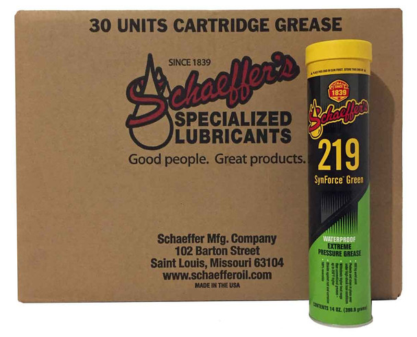 Schaeffer 02192-029 SynForce™ Green Extreme Pressure Grease NLGI #1 or #2 (30-Tubes)