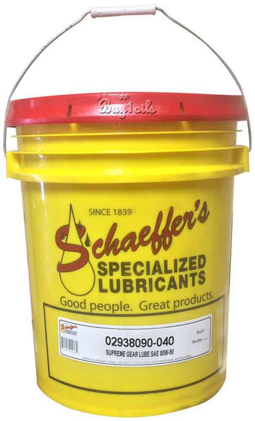 Schaeffer 02938090-040 Supreme Gear Lube SAE 80W-90 (40-lbs pail)