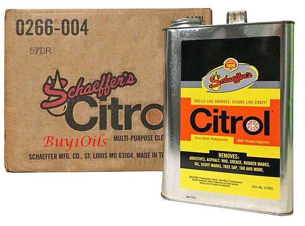 Schaeffer 0266-004 Citrol Cleaner and Industrial Degreaser (4-Gallon case)