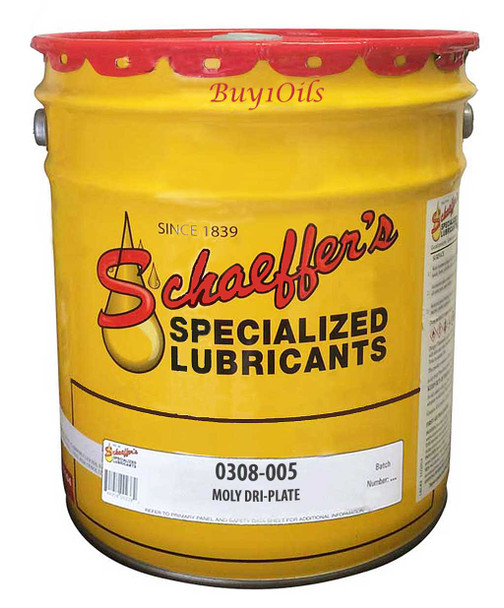 Schaeffer 308 Moly Dri-Plate Lubricant | 5-Gallons