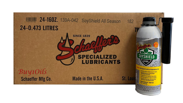Schaeffer 0139A-042 SoyShield All Season Diesel Fuel Additive (24-pint case) Schaeffer 0139A-042 SoyShield All Season Diesel Fuel Additive (24-pint case)