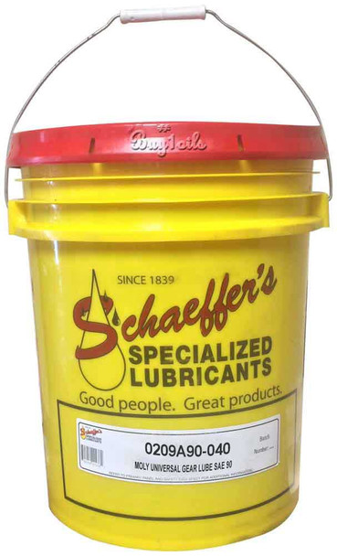 Schaeffer's 209A Moly Red Universal Gear Lube SAE 90 (40-Lbs)