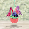 CL009 – Chandeliers Cards - Butterfly Basket - Violets