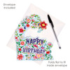 PD016 – Pendulum Cards - Happy Birthday - Floral