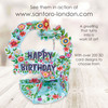 PD016 – Pendulum Cards - Happy Birthday - Floral