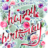 Swing Cards - Happy Birthday - Floral