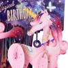 3D Pop-Up Card Magical Birthday (Unicorn) Swing Card - Luxury Birthday Card for Kids, Her, Family, Someone Special
