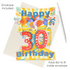 Swing Cards - 30 - Happy Birthday:9701
