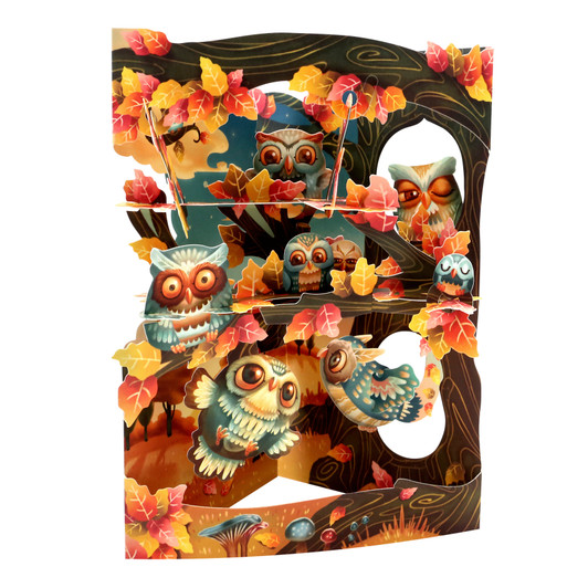 SC211 - Swing Cards - Woodland Owls