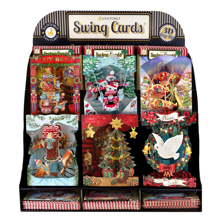 Swing Cards - Christmas Selection - Stocked Countertop Display:8482