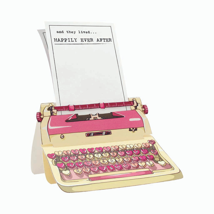 TY002 – Typewriter Card - happily ever after