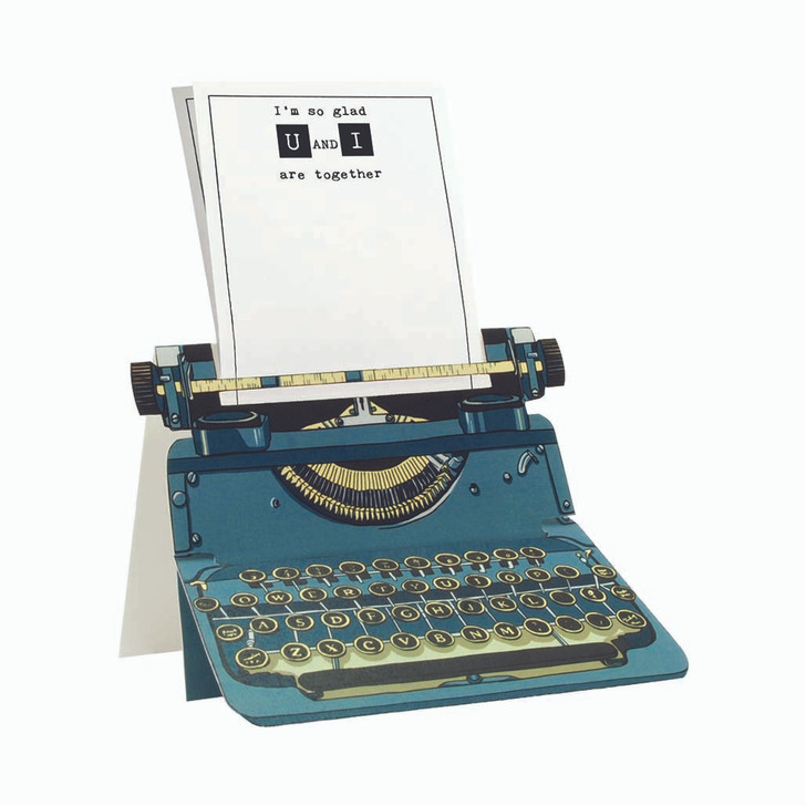 TY003 – Typewriter Card - u and i are together