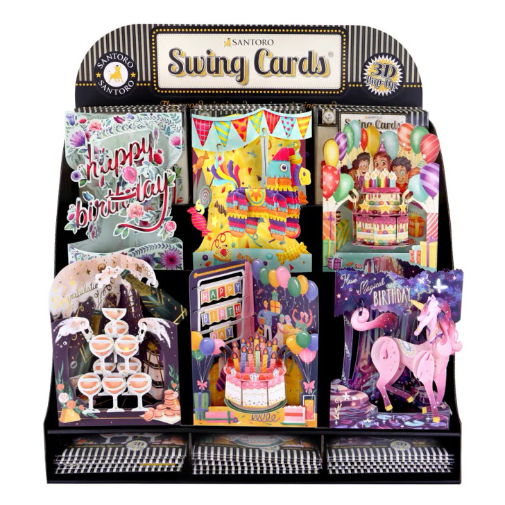 CDU-SC-SP10 - Swing Cards - Celebration Selection - Stocked Countertop Display