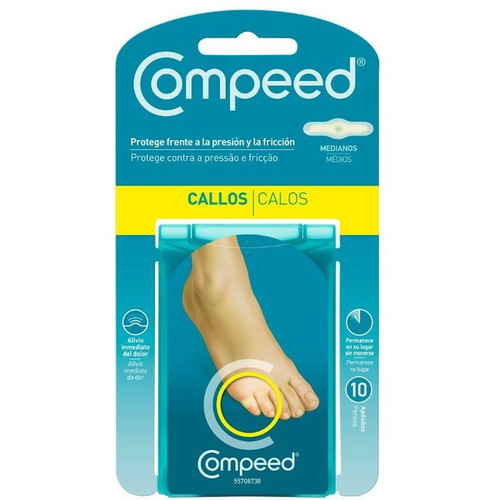 COMPEED CALLOS HIDROCOLOIDE T- MED 10 U