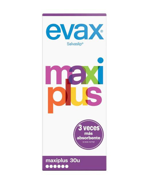 30 protegeslips maxi plus salvaslip evax