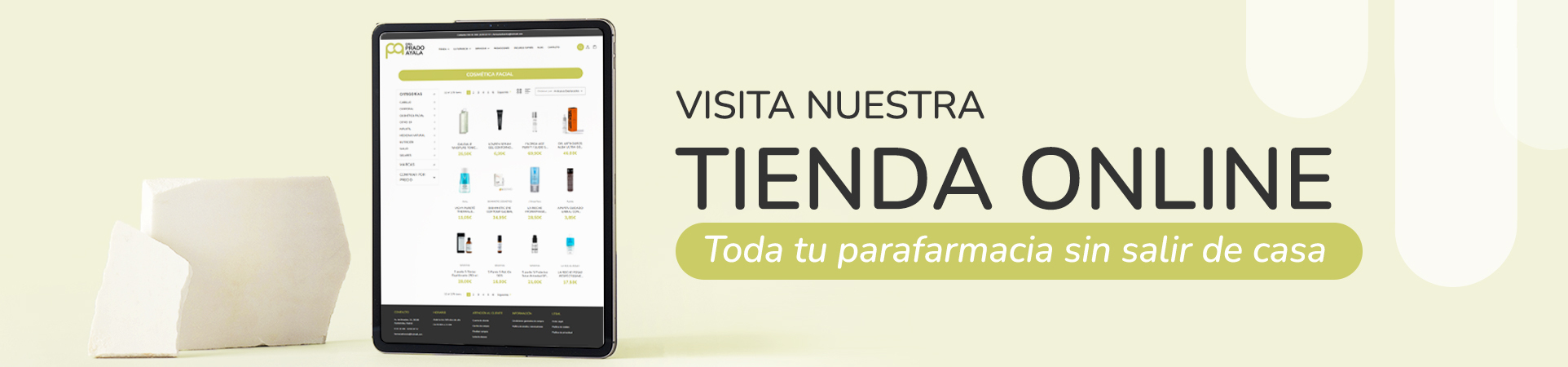 Visita nuestra tienda online, Farmacia Dra. Prado Ayala en Madrid