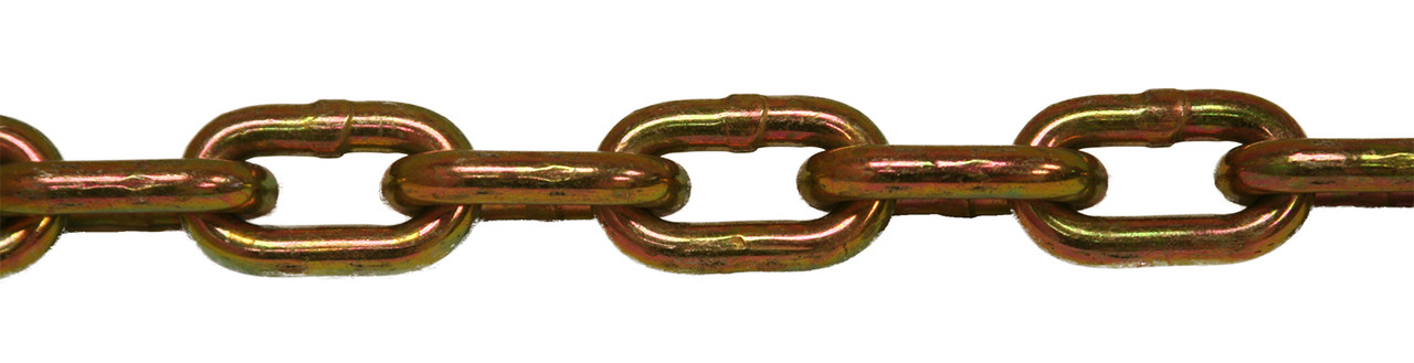 1/4 G70 Bulk Transport Chain - Yellow Zinc - Quality Chain Corp