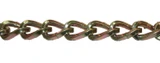 34375 - 3/8" 9/0 Alloy Twisted Square Link Bulk Continuous Cross Chain
