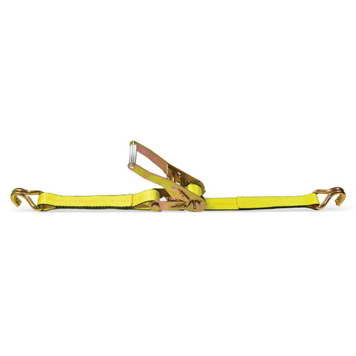 2" X 15' Ratchet Strap w/ Wire Hooks