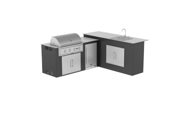 Outdoor Grill Island Kits BBQ Island Kits RTA Outdoor Living