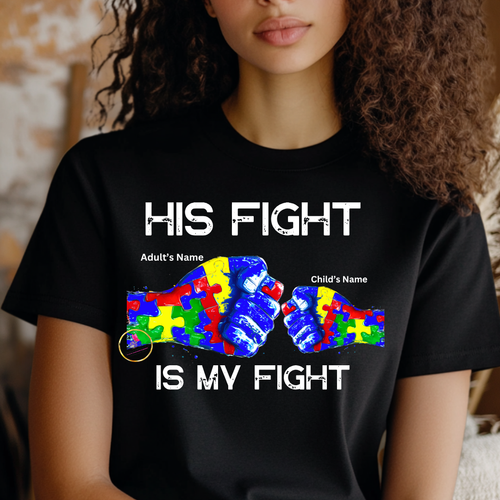 Personalized Her/His Fight Is My Fight T-shirt