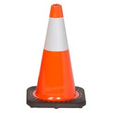 PVC 18" Traffic Safety Cone with 6" Reflective Collar