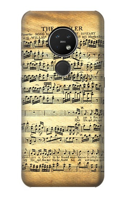S2667 The Fowler Mozart Music Sheet Funda Carcasa Case para Nokia 7.2