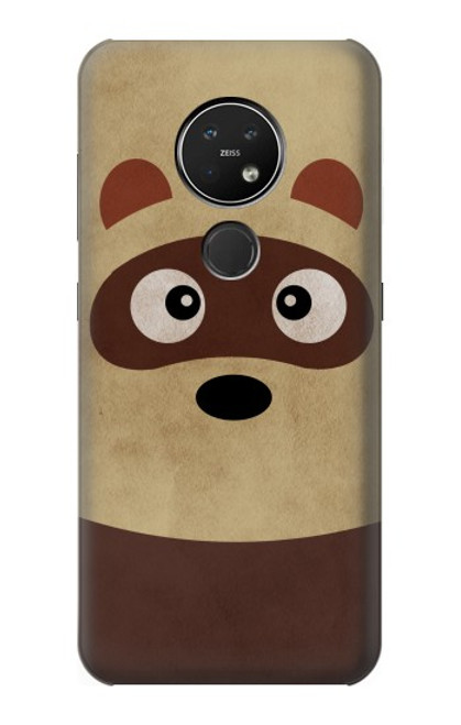 S2825 Cute Cartoon Raccoon Funda Carcasa Case para Nokia 7.2