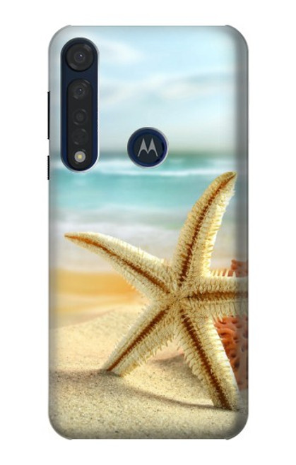S1117 Starfish on the Beach Funda Carcasa Case para Motorola Moto G8 Plus