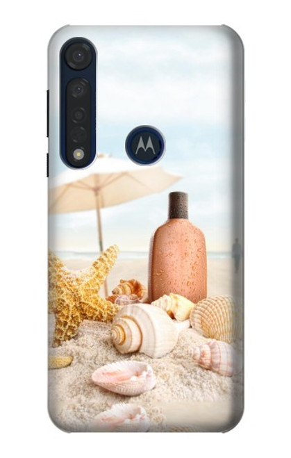 S1425 Seashells on The Beach Funda Carcasa Case para Motorola Moto G8 Plus