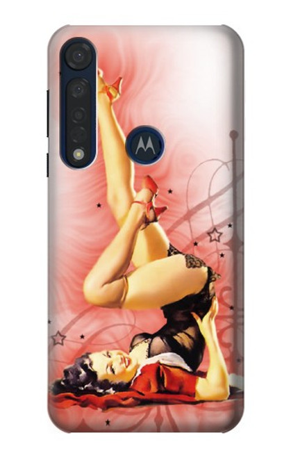 S1669 Pinup Girl Vintage Funda Carcasa Case para Motorola Moto G8 Plus