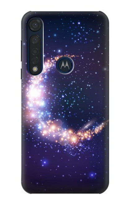 S3324 Crescent Moon Galaxy Funda Carcasa Case para Motorola Moto G8 Plus