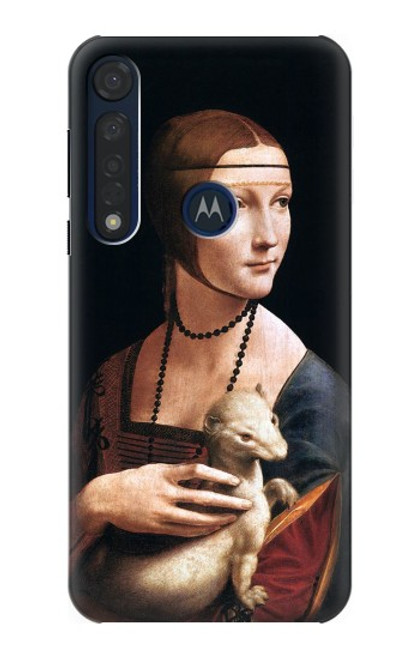 S3471 Lady Ermine Leonardo da Vinci Funda Carcasa Case para Motorola Moto G8 Plus