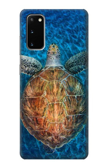 S1249 Blue Sea Turtle Funda Carcasa Case para Samsung Galaxy S20