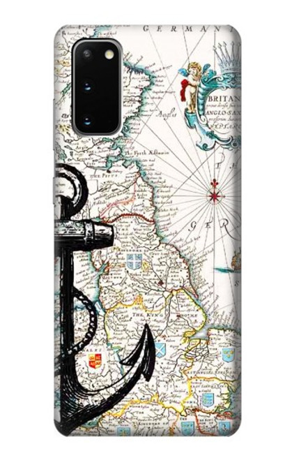 S1962 Nautical Chart Funda Carcasa Case para Samsung Galaxy S20