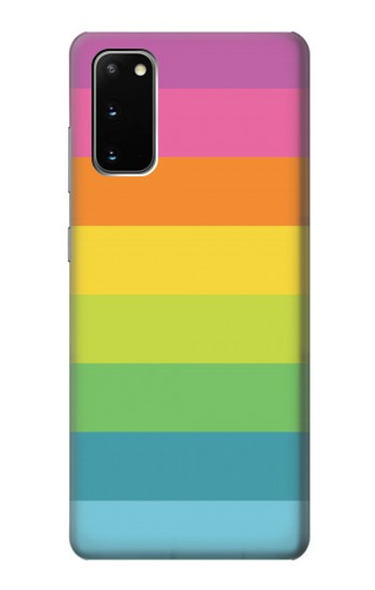 S2363 Rainbow Pattern Funda Carcasa Case para Samsung Galaxy S20