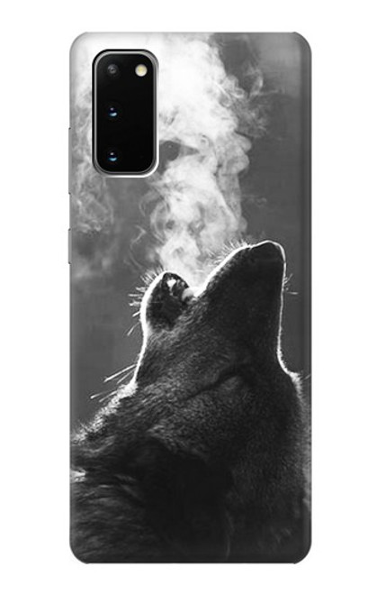 S3505 Wolf Howling Funda Carcasa Case para Samsung Galaxy S20