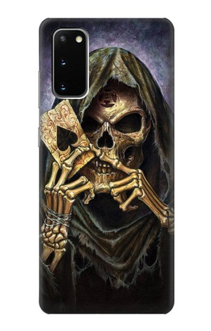 S3594 Grim Reaper Wins Poker Funda Carcasa Case para Samsung Galaxy S20