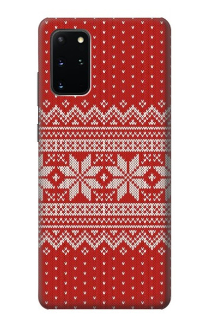 S3384 Winter Seamless Knitting Pattern Funda Carcasa Case para Samsung Galaxy S20 Plus, Galaxy S20+